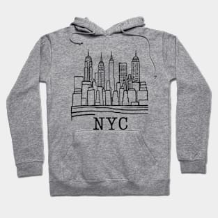 NYC doodle art 2024 Hoodie